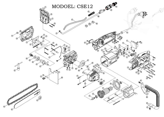 CSE12 Electric Chain Saw Parts