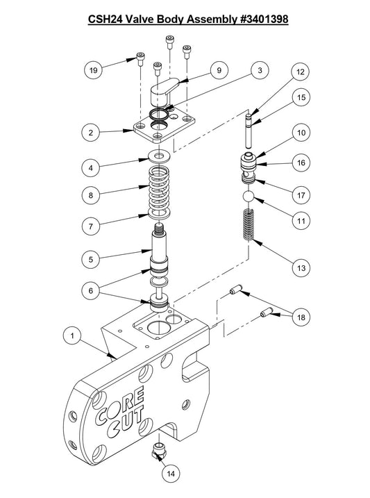 CSH24 Valve Body Assembly Parts
