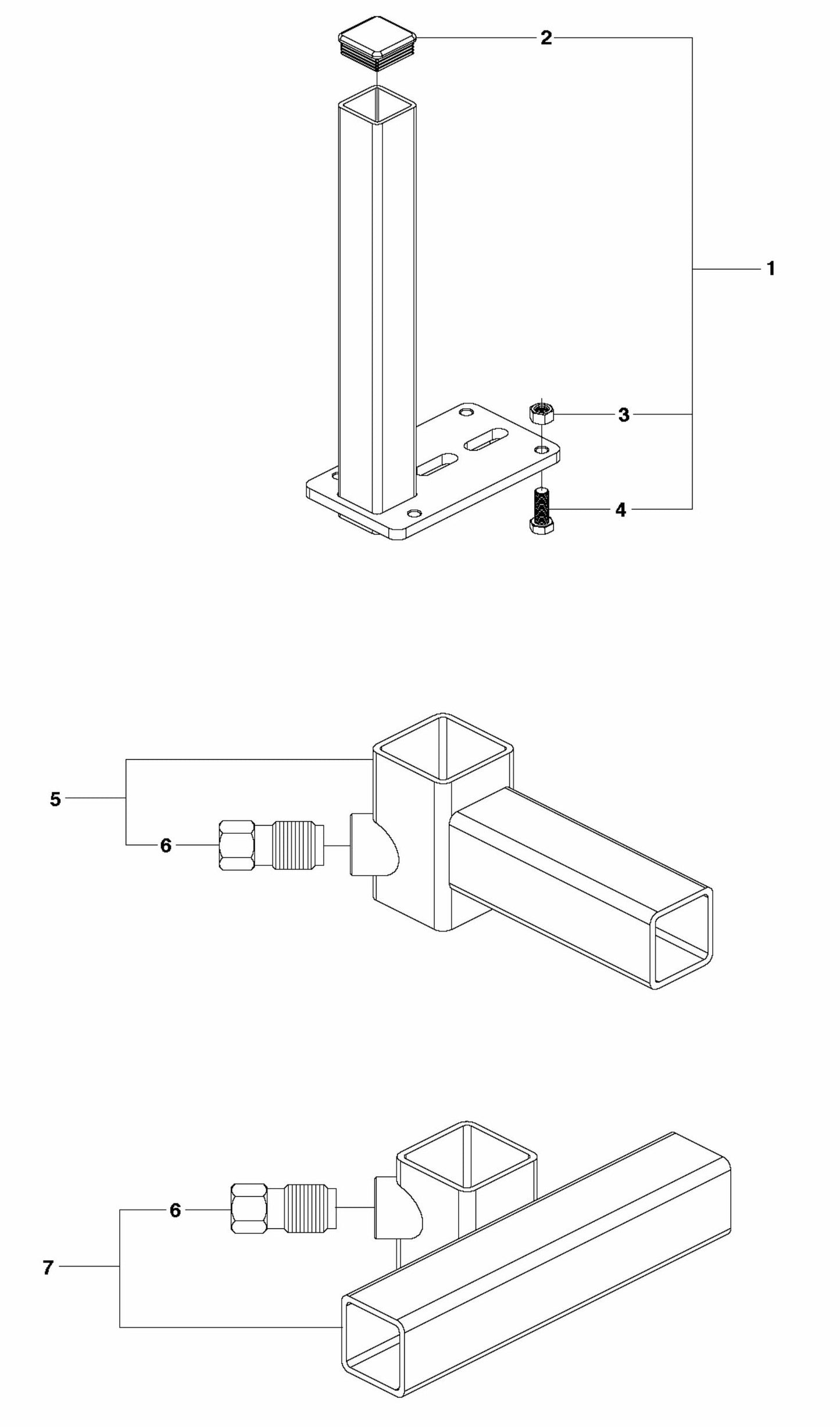 Brackets Assembly-1 Parts for CS 10 Saw Accessories by Husqvarna