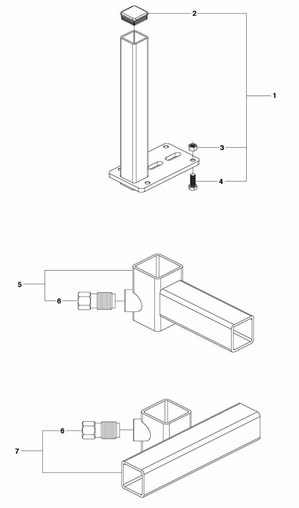 Brackets Assembly-1 Parts for CS 10 Saw Accessories by Husqvarna