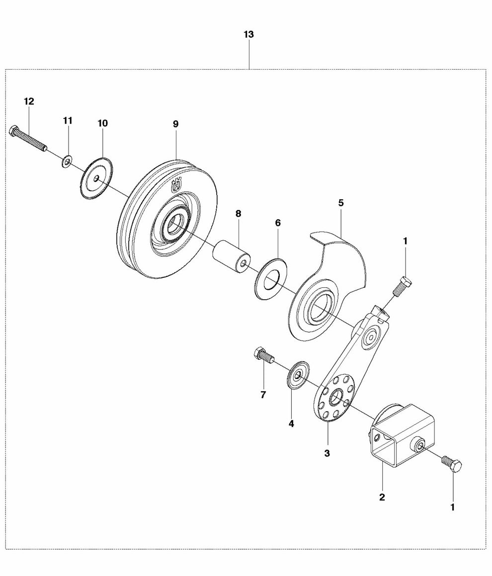 Pulley Assembly-1 Parts for CS 10 Saw Accessories by Husqvarna