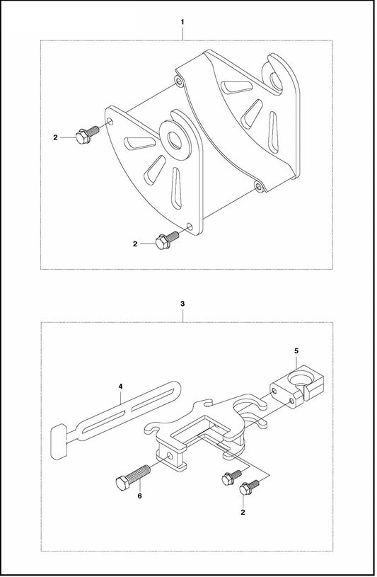 Wheel Cover And Holder Assembly Parts for CS 10 Saw Accessories by Husqvarna