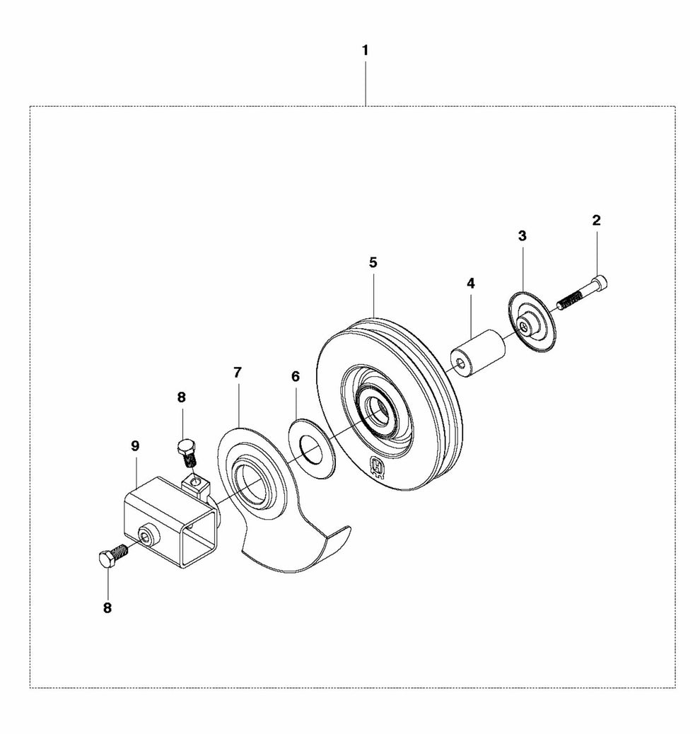 Offset Pulley Assembly Parts for CS 10 Saw Accessories by Husqvarna