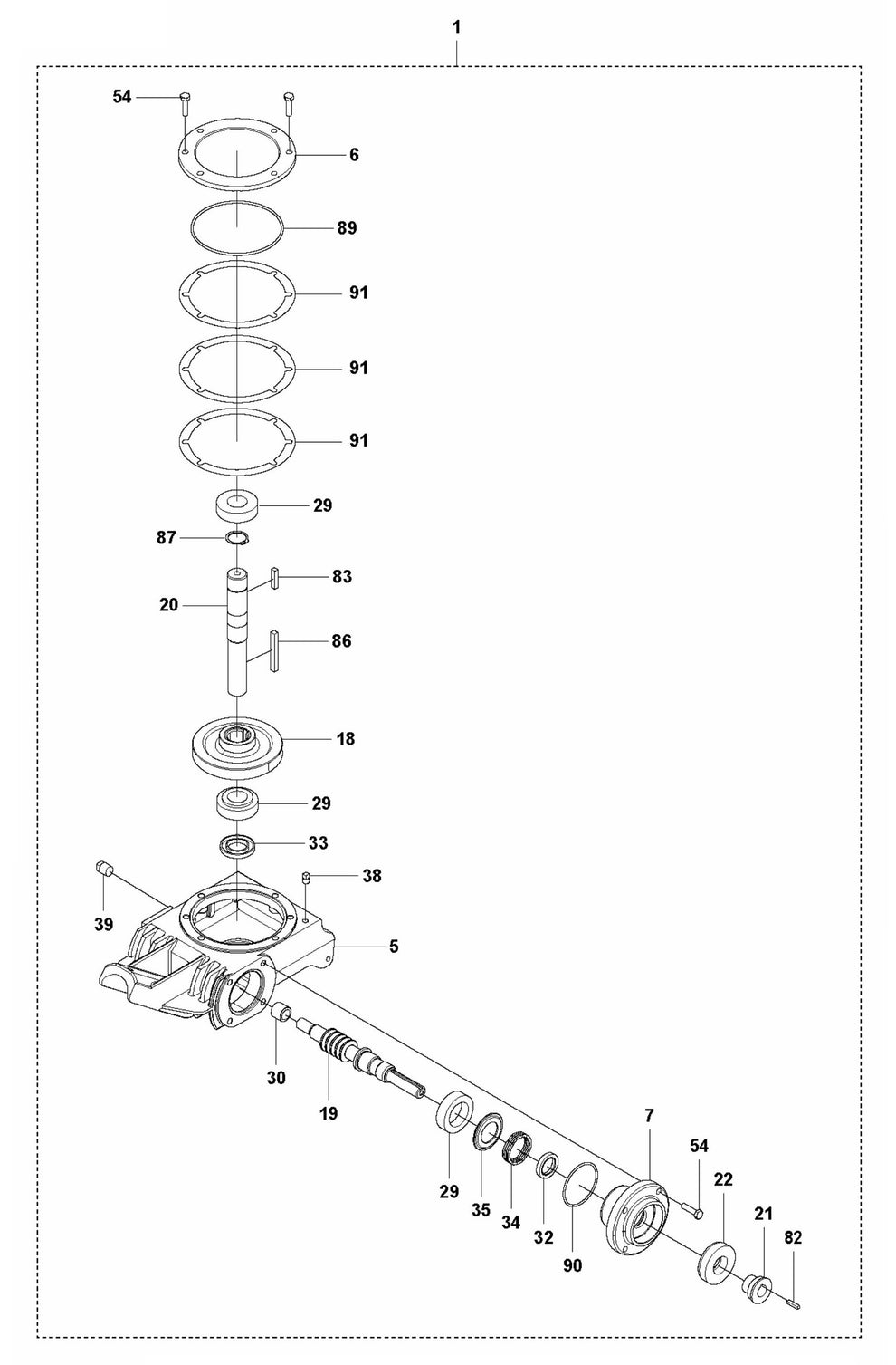 CT 36 Gearbox Assembly Parts