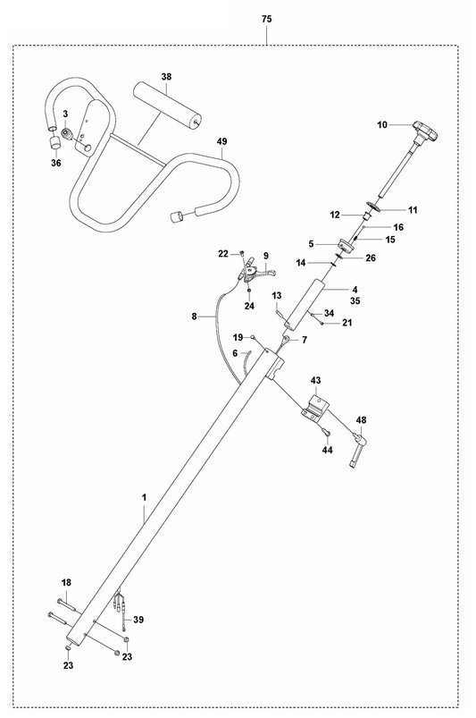 CT 36 Handle, Adjustable With Twist Pitch Assembly Parts