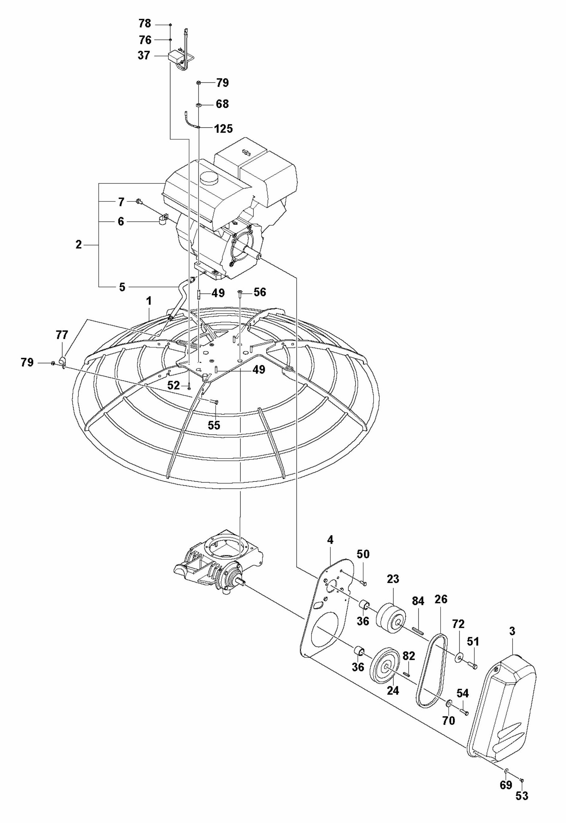 CT 36 Drive, CT36-5A, Honda GX 160 Assembly Parts