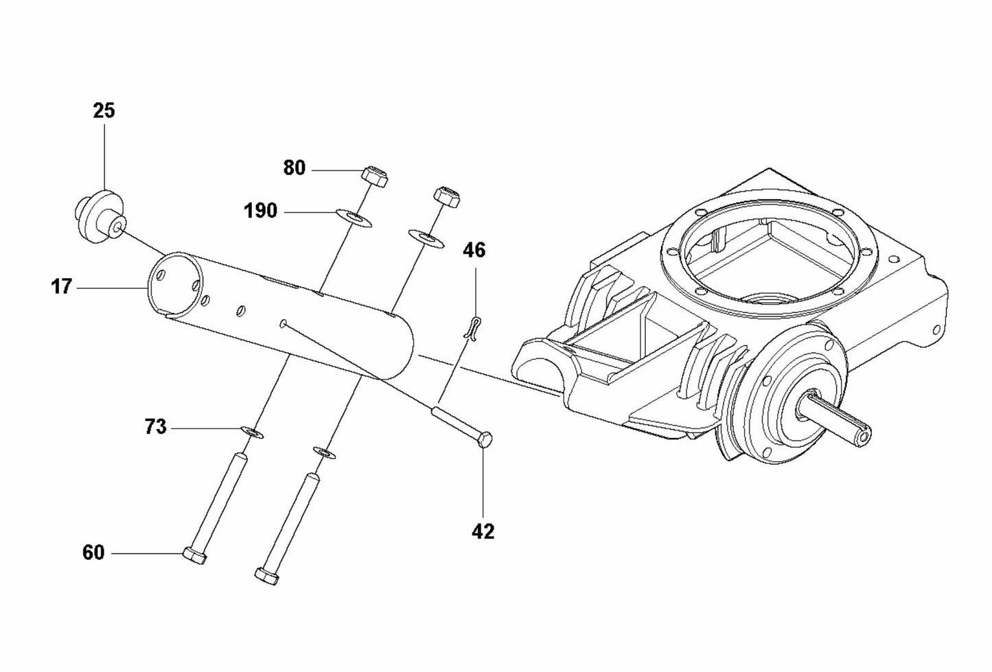 CT 48 Handle, Lower Assembly Parts