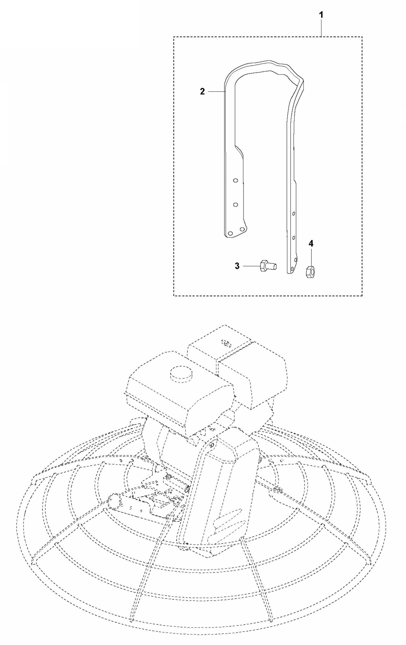 CT 48 Lift Bracket Kit, Long Assembly Parts