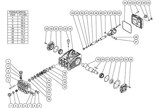 CTM-3005-H6G0M, HEG-1805/2004/3004/3005-0E2G/0E3G/0E4G/0E5G/0E8G/0E9G, HEO Series, HDC Series, HVS Series Pump Assembly Parts by MiTM.