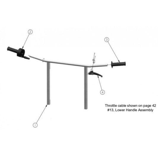 CTS Replacement Parts Diagram Upper Handle Assembly [Up Through Serial Number 153105] Parts by General Equipment