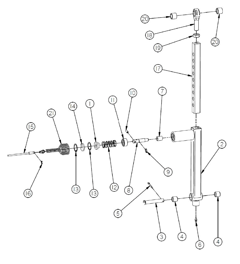 CTS Replacement Parts Diagram Latch Tube Assembly [Starting with Serial Number 141418] Parts by General Equipment