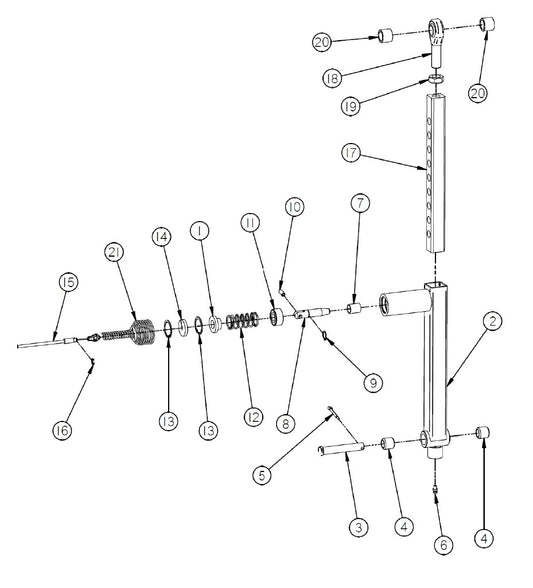 CTS Replacement Parts Diagram Latch Tube Assembly [Starting with Serial Number 141418] Parts by General Equipment