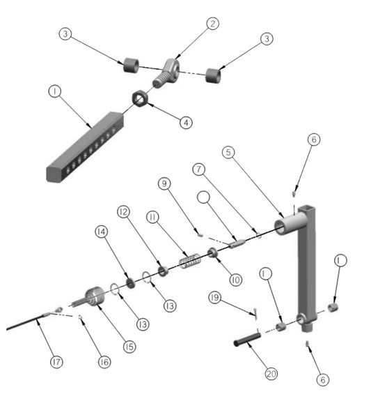 CTS Replacement Parts Diagram Latch Tube Assembly [Up Through Serial Number 141417] Parts by General Equipment