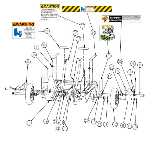 CTS Replacement Parts Diagram Lower Frame Assembly [Starting with Serial Number 153106] Parts by General Equipment