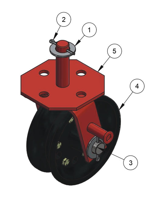 WB1224 Cup Wheel Assembly Parts by Allen Engineering