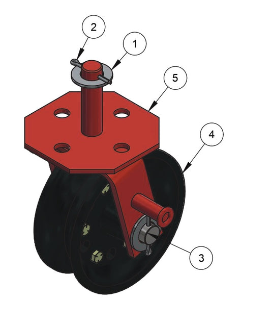 WB1824 Cup Wheel Tire Assembly Parts by Allen Engineering