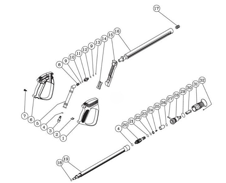 CV-1750-0MBC (sn:322056-10015094) Gun And Nozzle Assembly Parts by MiTM