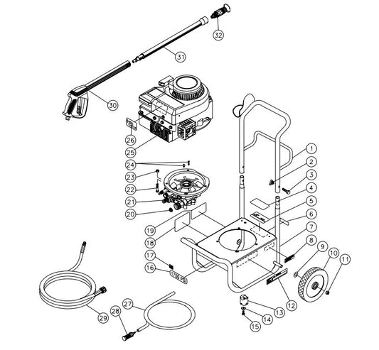 CV-1750-1CBC Frame Assembly Parts by MiTM