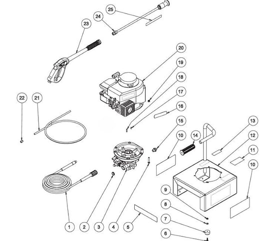 CV-1800-0MBH (sn:0-10241138) Frame Assembly Parts by MiTM