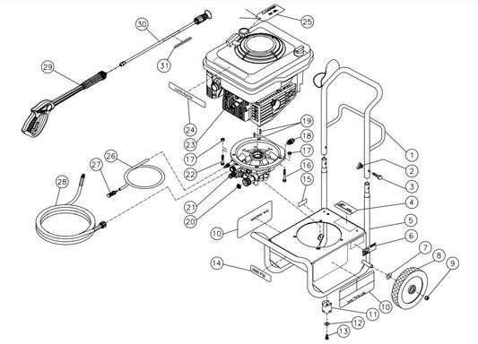 CV-2000-1MBC, CV-2000-2MBC Frame Assembly Parts by MiTM