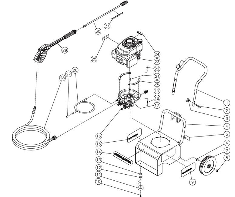 CV-2100-0MHC (sn:10026780-99999999) Frame Assembly Parts by MiTM