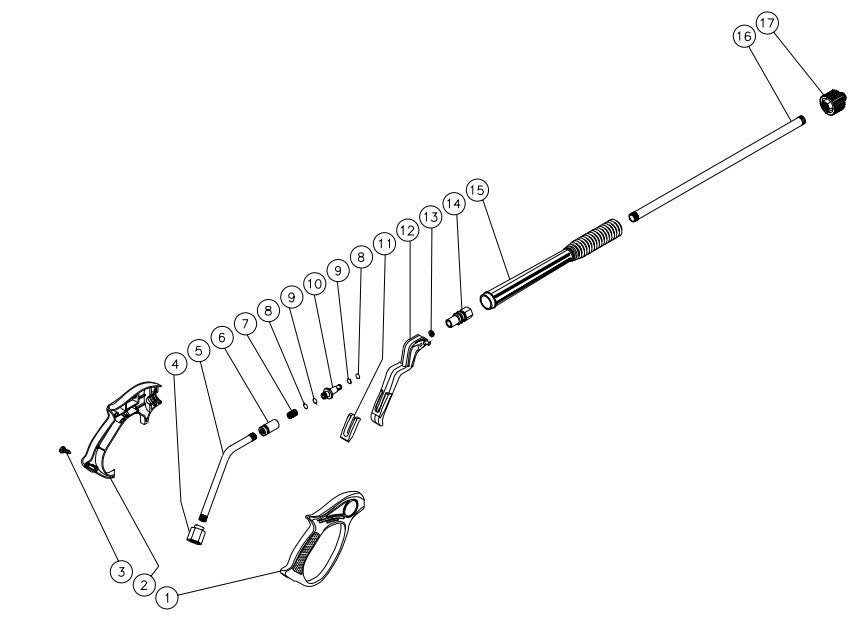 CV-2400-0MIC Gun Assembly Parts by MiTM