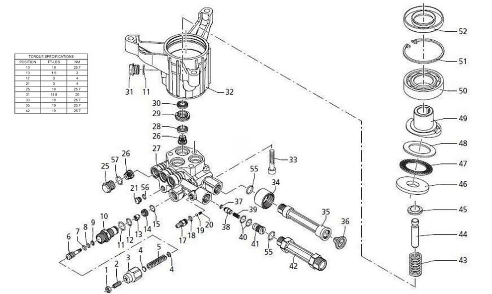 CV-2400-0MMC, CV-2400-0MMC-C, CV-2400-4MHC (sn:10812036-99999999), CV-2600-0MHC, CV-2600-0MSC, CV-3000-1MHC, CV-2600-0MMC/CV-2600-0MMC-C (sn:10724402-99999999) Pump assembly Parts by MiTM