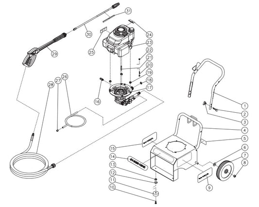 CV-2400-1MHC (sn:0-10166698) Frame Assembly Parts by MiTM