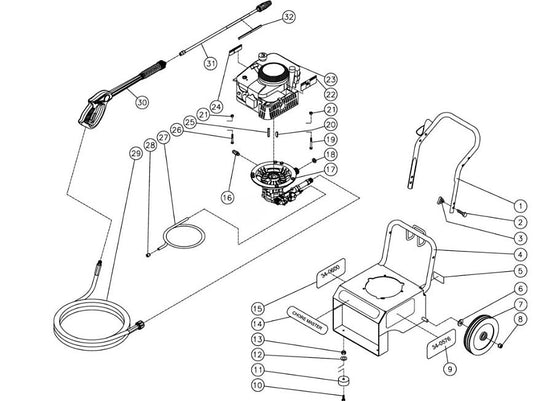 CV-2400-1MIC (sn:10042164-10166698) Frame Assembly Parts by MiTM
