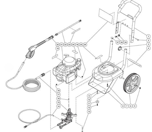 CV-3000-0MHC, CV-3000-1MHC Frame Assembly Parts by MiTM