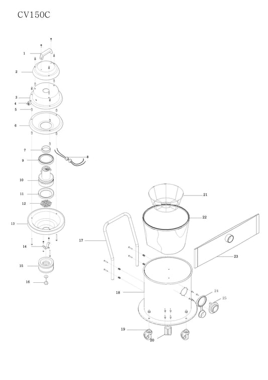 CV150C Core Vac