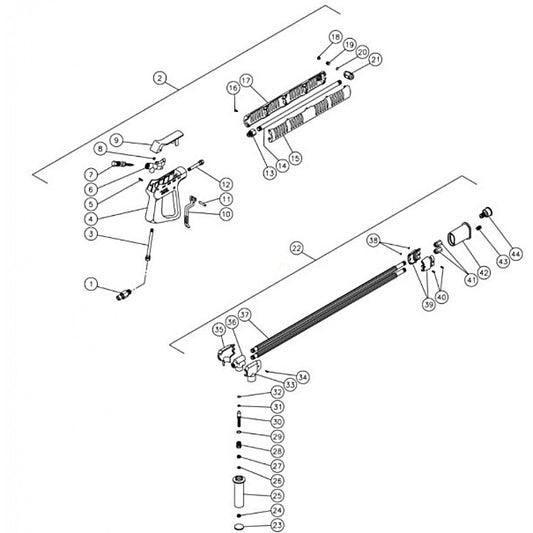 CW-1003-SME1, CW-2004-SME1,  (sn:0-10165216) HHD-1002-0E1G Dual Lance Assembly by MI-T-M