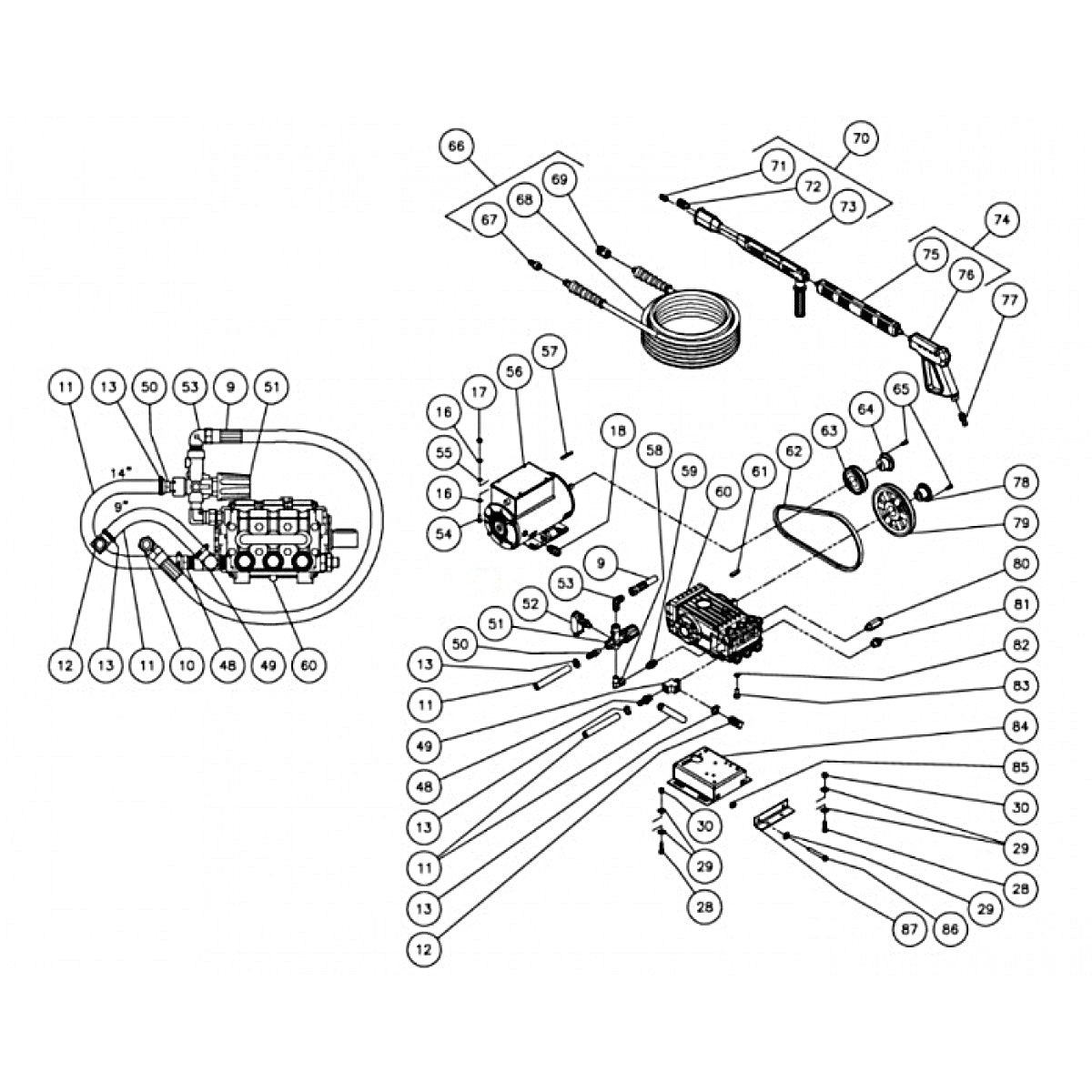 CW-1003-SME1 (sn:0-10165216) Frame Assembly Parts by MI-T-M