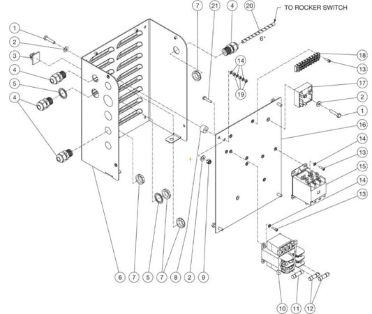 CW-2004-SME3 (sn:11356792-99999999) Electrical Box Assembly Parts by MI-T-M