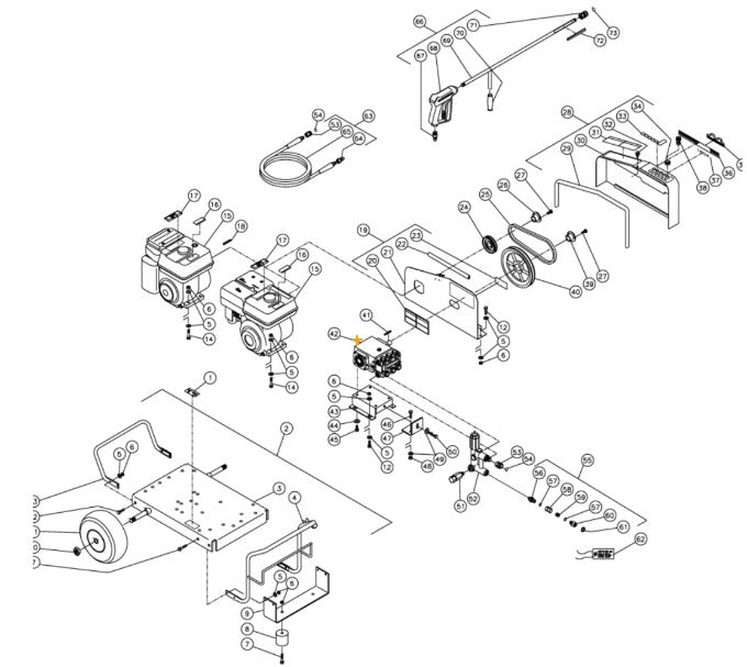 CW-2003-3MGH, CW-2003-3MGV (sn:317279-99999999) Frame Assembly Parts by MI-T-M