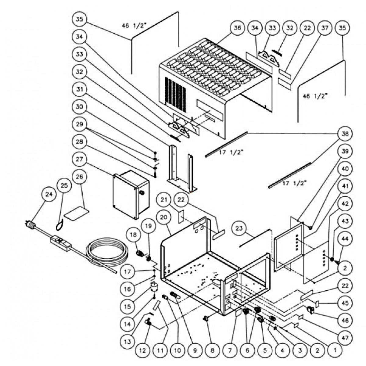CW-2004-SME1 (sn:0-10165216) Frame Assembly Parts by MI-T-M