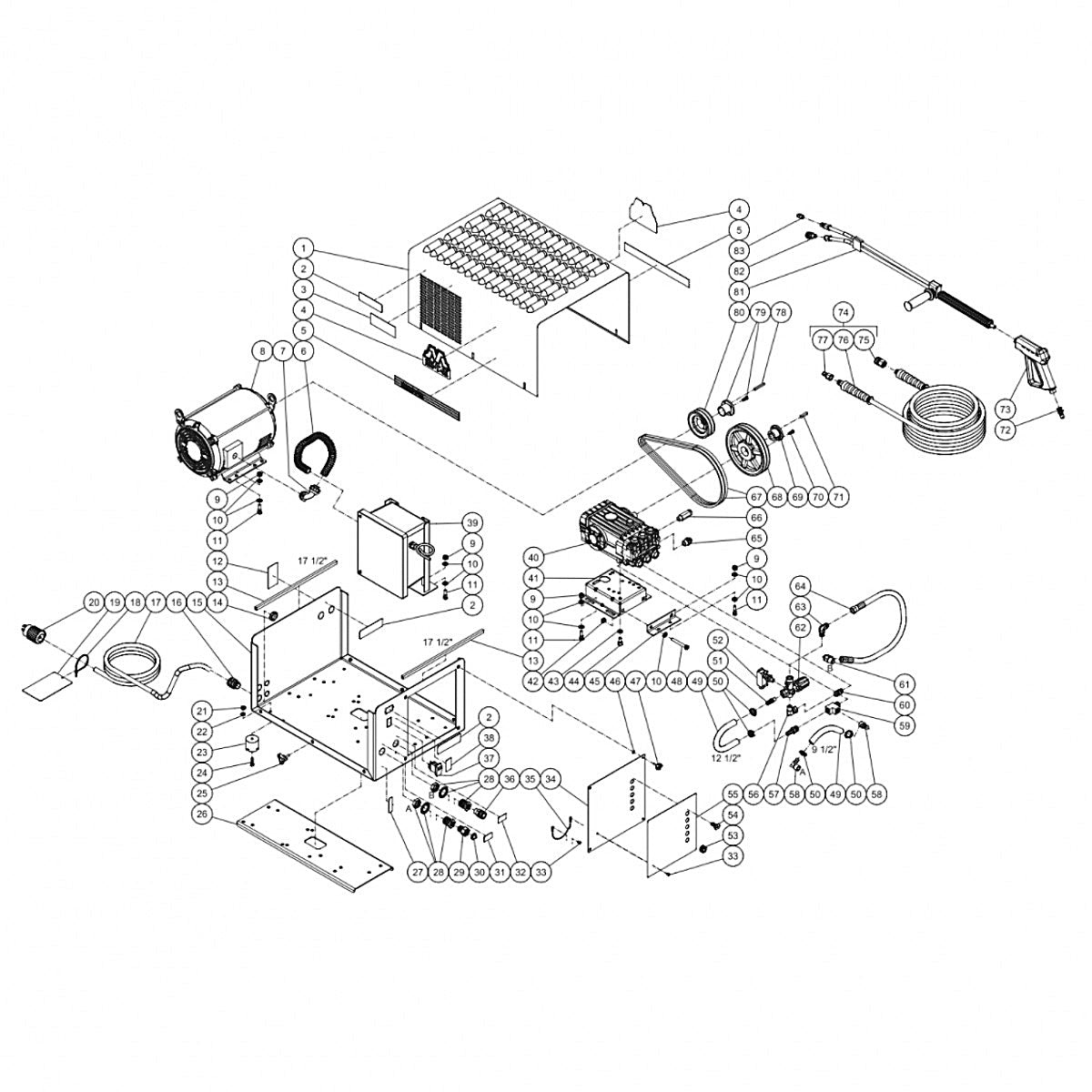 CW-2004-SME1, CW-2004-SME3, CW-3004-SME3 Frame Assembly Parts by MI-T-M