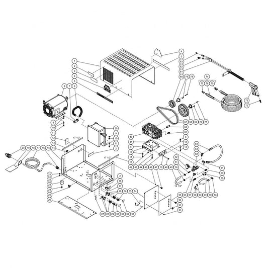 CW-2004-SME1, CW-2004-SME3, CW-3004-SME3 Frame Assembly Parts by MI-T-M