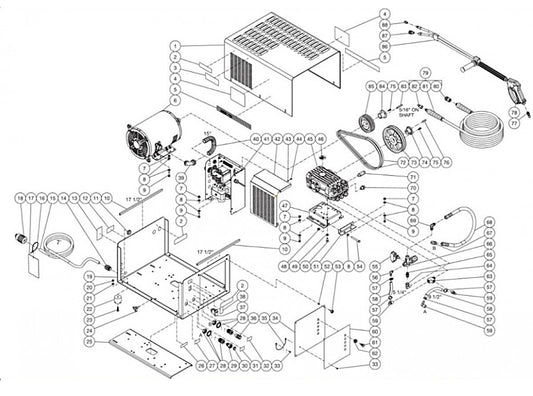 CW-2004-SME3, CW-3004-SME1,  CW-3004-SME3, CW-3005-SME3 Frame Assembly Parts by MI-T-M