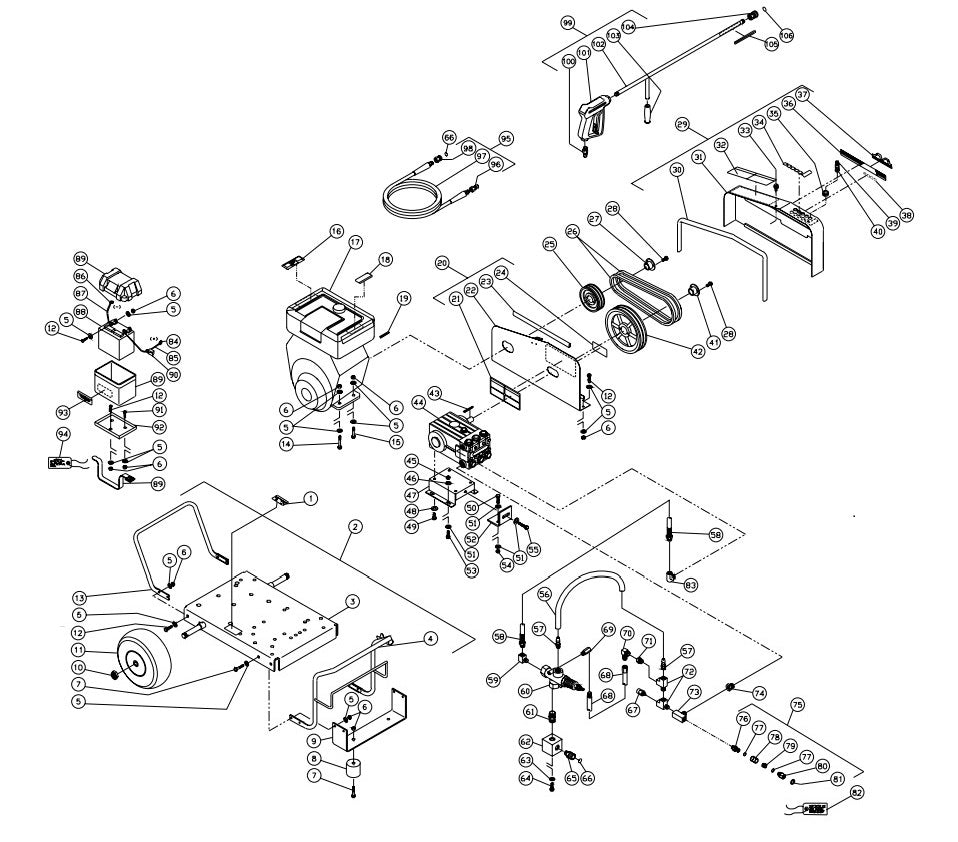  CW-2008-0MGV (sn:0-99999999) Frame Assembly by MI-T-M