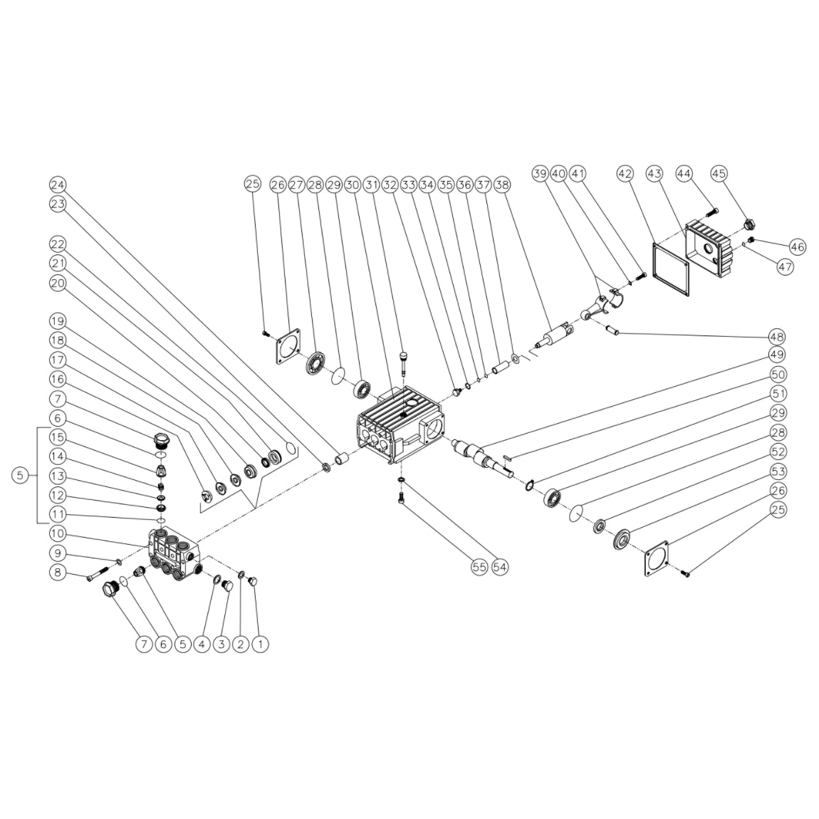 CW-2008-0MGV (sn:0-99999999) Pump Assembly Parts by MI-T-M
