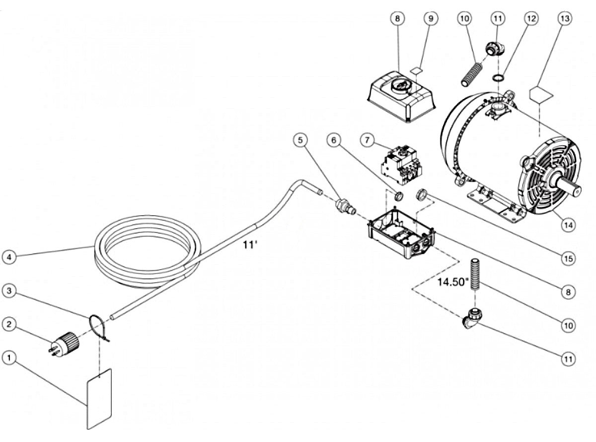 CW-2405-4ME3 (sn:11500526-99999999) Motor Assembly Parts by MI-T-M