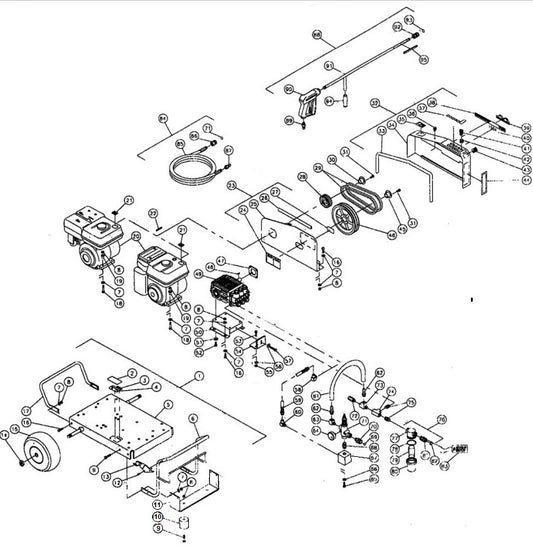 CW-2504-4MH0, CW-2504-4MV0 (sn:0-317278) Frame Assembly Parts by MI-T-M