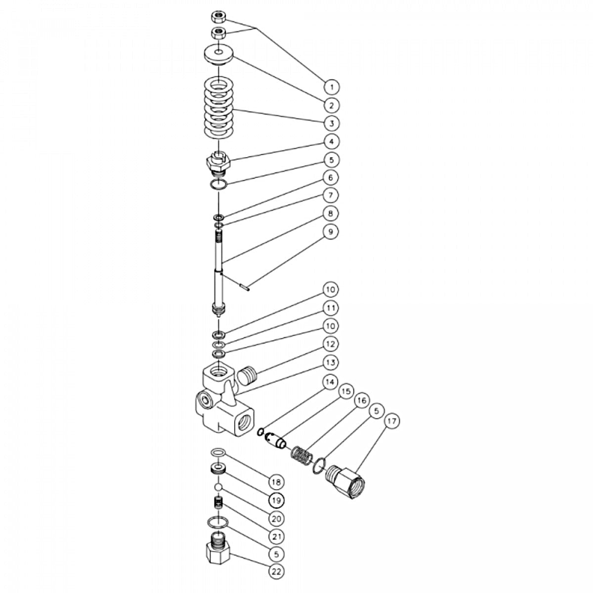 CW-2504, CW-3004, CW-3255, CW-3504, CW-4003, CW-4004 Unloader Assembly Parts by MI-T-M