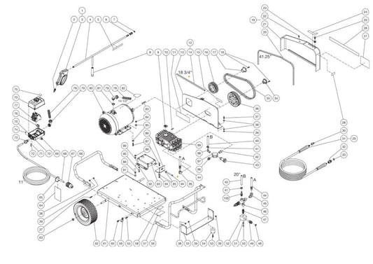 CW-3004-4ME3 Frame Assembly Parts By MI-T-M