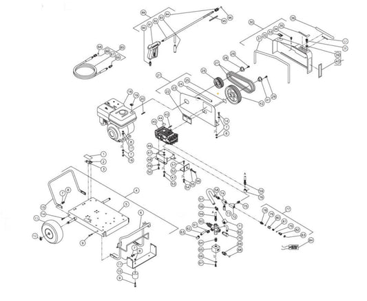 CW-3004-4UGH (sn:0-99999999) Frame Assembly Parts By MI-T-M