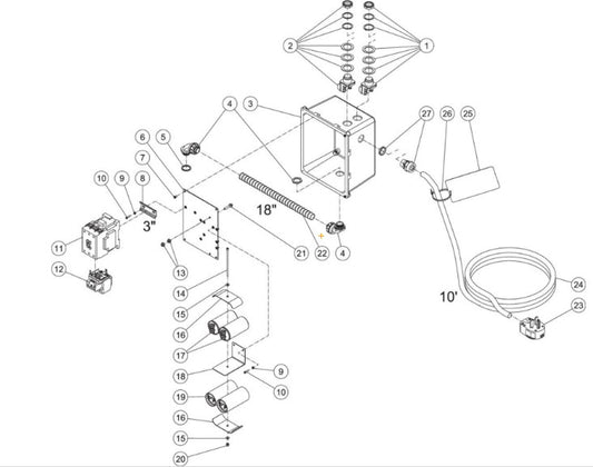 CW-3005-0ME1 (sn:10375001-99999999) Electric Box Assembly Parts by MI-T-M