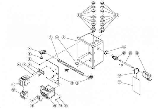 CW-3005-0ME3 (sn:10375001-99999999) Electric Box Assembly Parts by MI-T-M