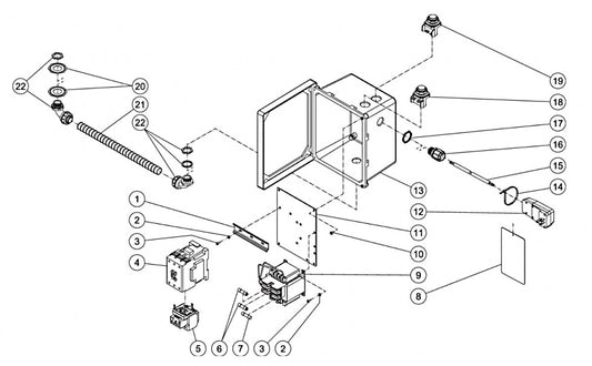 CW-3006-1ME3, CW-4004-0ME3, CW-5004-0ME3 Control Box Assembly Parts by MI-T-M