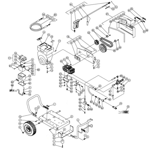 CW-3255-4MV0 (sn:10070001-10375000), CW-3255-4MV0 (sn:10375001-99999999) Frame Assembly Parts By MI-T-M
